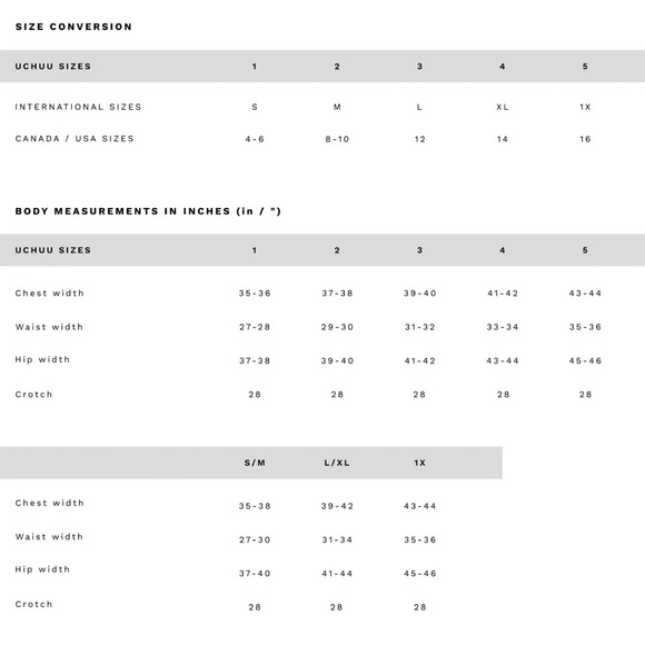 NWT UCHUU MONTREAL Basic 3/4 Leggings - Black - Size S (4-6) - Picture 9 of 10